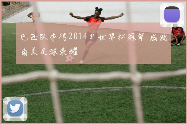 巴西队夺得2014年世界杯冠军 成就南美足球荣耀